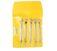 Micro Watch Screwdriver Set 5 Pcs Flathead Screwdrivers 0.8-1.6mm with 5 Extra Replaceable Blades for Watch Repair