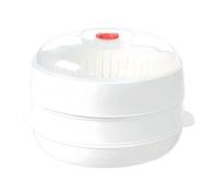 Micro-wave Oven Steamer, Heat-Resistant Bowl With Lid, 16.5cm Height, Portable Microwave Cooking Tool, Healthy Microwave Steamer, Easy To Clean & Store, For Homes, Apartments, Hotels, Restaurants