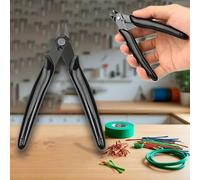 Micro Wire Cutter 1-Pack, Precision Flush Cut Nippers, Small Side Cutting Pliers for Jewelry, Electronics, 3D Printing, Plastic Models, Black