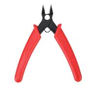 Micro Wire Cutter,Stainless Steel Model Flush Cutter,Side Cutters with Thin Blade and Safety Grip Handle Model Nipper for Gundam Plastic Miniature Wargaming DIY Craft Repairing Red