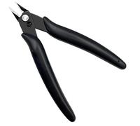 Micro Wire Cutters 5.24 Inches Wire Snips Flush Cutters Spring Loaded Side Cutter High Carbon Steel with PVC Soft Grip, for 3D Print, Plastic Models, Jewellery, Electronics,Craft DIY(Black)