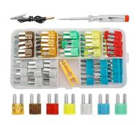 Micro2 Fuses Assortment Kit- 105 Pcs ATR APT Blade Car Fuses with Fuse Puller, Automotive Replacement Fuse for Car, Boat, RV