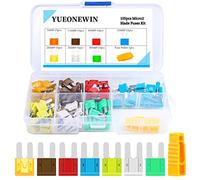 Micro2 Fuses Assortment Kit- 105 Pcs ATR APT Blade Car Fuses with Fuse Puller, Automotive Replacement Fuses for Car, Boat, RV, Truck, SUV (5A 7.5A 10A 15A 20A 25A 30Amp)