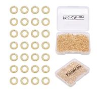 MICROAMOY 1500pcs 14k Gold Filled Jump Rings,Non Tarnish Gold Open Jump Rings for Necklace Bracelet Earrings DIY Jewelry Making Supplies (0.7x3mm, Gold)