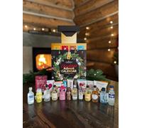 MicroBarBox 2026 Vodka and Snacks Advent Calendar - 24 Days (12 x 5cl, 12 x Snacks) | Features Absolut Vodka, Boe Raspberry & White Chocolate, Dutch Barn Mediterranean Citrus | Gift for Him and Her