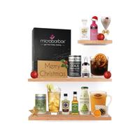 MicroBarBox Christmas Cocktail Gift Set in a Premium Luxury Gift Box | Features: Christmas Colada, Santa's Kiss, Dark Christmas Night, Mulled Apple Whisky