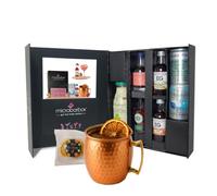 MicroBarBox Christmas Gin Gift Set in a Premium Luxury Gift Box | Features: Mulled, Damson Spiced Apple, Winter G & T, Plum Vanilla Gin Fizz