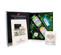 MicroBarBox Gin & Tonic Gift Set in a Classic Magnet Gift Box | featuring: Hendrick’s Gin and Bombay Sapphire Gin | Presented in a magnet-close gift box | Gin Gifts for Women, Gin Gifts for Her
