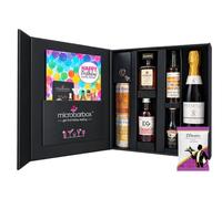 MicroBarBox Happy Birthday Cocktail Cheers Gift Set in a Premium Luxury Gift Box | Birthday Gifts | Featuring Baileys, Disaronno, Galanti Extra Dry Prosecco, Edinburgh Raspberry Gin, Cut Spiced Rum