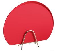 Microbe Resistant Double Sided Chopping Board Non Slip Dishwasher Safe Kitchen Gadget With Juice Grooves For Raw And Cooked Food Black Color 35 By 26 Cm Size(Red big)