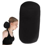 Microbead Bolster Tube Pillow Travel E-ssentials Body Cushion Cylinder Bean Bag Throw Pillow Neck Arm Back Support for Car Plane Recliner Sleeping