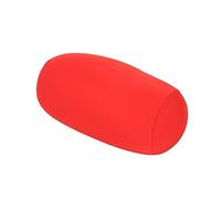 Microbead Log Roll Pillow, Micro Mini Microbead Back Cushion Roll Throw Pillow, Travel Home Sleep Neck Support Comfortable (Red)