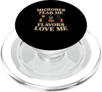 Microbes Fear Me Flavors Love Me Food Science Practitioners PopSockets PopGrip for MagSafe
