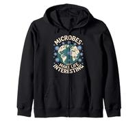 Microbes Make Life Interesting Microbiologist Zip Hoodie