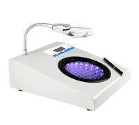 Microbial Bacterial Colony Counter, 50W Counting Machine with Pen, Bacterial Quantity Tester for Microbiology, 50-150MM Diameter