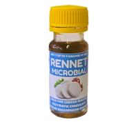 Microbial Liquid Rennet for Cheesemaking - 10 ml Bottle Coagulates 10 Gallons - Vegetarian Cheese Coagulant for Hard, Soft, Semi-Hard & Mold-Ripened Cheeses