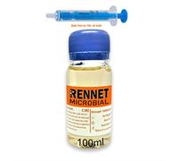 Microbial Liquid RENNET Ideal Coagulant 100ml | add 3ml per 10L of milk Cheese coagulant Non GMO Kosher Halal