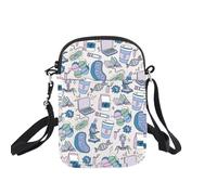 Microbiology Crossbody Bag Dna Molecular Biology Gift Microbiology Bacteria Gifts for Biology Lovers Microbiologist Gifts