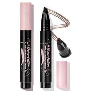Microblading Eyebrow Pen, 2025 Upgrade Natural Eyebrow Pencils with Angled Brush 2.0, Easy to Use| Hair-Like Strokes| 24hrs Long-Lasting| Waterproof| Smudge-Proof| Multiple Uses - 01 BROWN