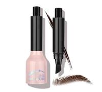 Microblading Eyebrow Pen, Angled Brush Eyebrow Dye, Makeup Wild Eyebrow Makeup Effect Beginner-Friendly Angled Eyebrow Brush,Chocolate
