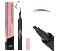 Microblading Eyebrow Pen, Eye Brow Pencil with Ultra Fine Tip, Long-Lasting Brow Pens, Brown Eyebrow Tint for Natural Hair-Like Strokes, Smudge Proof & Waterproof Brow Pencil for Daily Makeup （Brown）