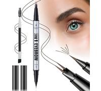 Microblading Eyebrow Pen, Eyebrow Pencil Gifts for Women, 2-in-1 Dual-Ended Long Lasting Eye Brow Filler Pencil with Precise 2 Micro-Fork-Tip (Dark Brown)