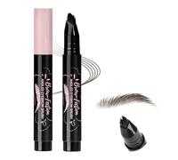Microblading Eyebrow Pen, Liquid Waterproof Eyebrow Pencil, Angled Square Multi-Pronged Fluffy Brow Dye Pencil, Outlining Filling Eye Brow Hairline Makeup for Women Wild Natural Brows,#Tawny Brown