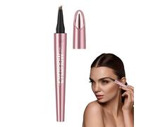 Microblading Eyebrow Pen, Magic Eyebrow Pencil with 4 Micro-Fork Tip, Waterproof Sweat-Proof Eyebrow Tint Liquid Brow Pencil, Natural Long-Lasting Eyebrow Makeup for Girls Women (01# Light Brown)