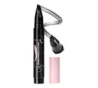 Microblading Eyebrow Pen & Pencil Waterproof - Ultra Fine Tip for Natural Hair-Like Strokes,24H Long-Lasting,Smudge-Proof,Sweat-Proof,Easy to Apply with Angled Brush,Wild Eyebrow Look,(05 Black)