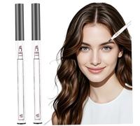 Microblading Eyebrow Pen Waterproof 2 Pack Ultra Fine Tip Brow Pencil for Hair Like Strokes Natural Looking Waterproof Eyebrow Makeup, Grey