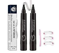 Microblading Eyebrow Pen Waterproof Fork Tip Eyebrow Pencil Long Lasting Professional Fine Sketch Liquid Eye Brow Pencil