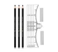 Microblading Eyebrow Pencil Brow Mapping Pencil Ruler Razor Set For Marking, Filling And Outlining, Tattoo Makeup Kit And Permanent Makeup Eye Brow Liners