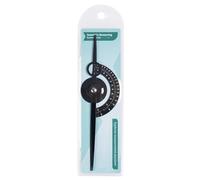Microblading Golden Ratio Eyebrow Ruler Caliper Permanent Makeup Eyebrow Stencil Positioning Measuring Tool Supply (Black)