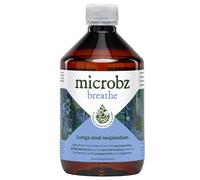 MICROBZ Breathe Daily Probiotic (31 Servings) - Liquid Probiotics for Gut Health & Respiratory Support, Digestive Supplement for Women & Men, Soil-Based Bacteria, Vegan, Dairy & Gluten Free
