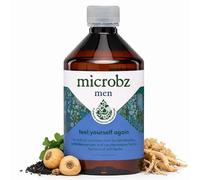 MICROBZ Men Liquid Gut Health Supplement, Live Cultures, 31 Serv, Vegan