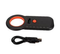 Microchip Scanner, ISO 11784 11785 FDX-B EMID 128 Records Data Storage Upload To PC Microchip Scanner Reader Handheld Dog Pet Microchip Scanner Tag Reader for Dog/Pet/Cat/Pig/Animal(Black)
