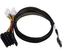 Microchip Technology 2305300-R Serial Attached SCSI (SAS) cable 0.8 m Black, Multicolour