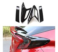 MICROCK Tail Light Cover Trim Rear Taillight for Toyota C-HR CHR 2018 2019 2020 2021 2022, ABS Carbon Fiber, 4pcs