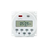 Microcomputer Time Control Switch 220V Small Timer CN101A12V Power Supply AutomAtic On/Off 24V(Silver)