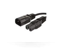 MicroConnect 1.5m, C14 - C15 1.5m C14 coupler C13 coupler Black - powe