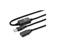 Microconnect 10m USB 2.0 10m USB A USB A Male Female Black USB cable