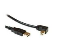Microconnect USBAB2ANGLED2 USB cable USB 2.0 1.8 m USB A USB B Black