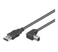 MicroConnect 2 m USB2.0 A-B cable - USB 2.0, USB A, USB B, Black