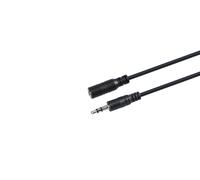 Microconnect 3.5 mm Audio Extension Cable Male to Female Black - 15m