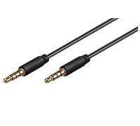 Microconnect 3.5mm 4-pin Headphone & Audio Cable 3m - Black