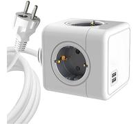 Microconnect - - 4 Way Schuko 2 Usb Ports Power Cube - With 15M Cable - P2222z