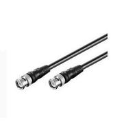 MicroConnect 50423 Coaxial Cable - 1m BNC Male to Male 75Ω Black