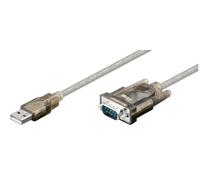 Microconnect 68875 serial cable Transparent 1.5 m USB Type-A VGA (D-Su