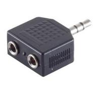 Microconnect AUDALS cable gender changer 3.5mm 2x3.5mm Black