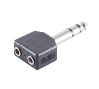 Microconnect AUDANS cable gender changer 6.35mm 2 x 3.5mm Black